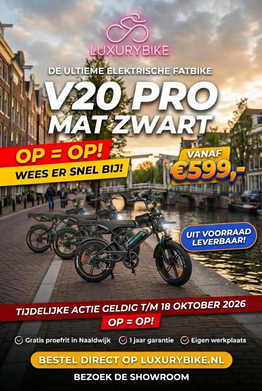 Luxury Bike Herfst Deals, fatbikes vanaf 599 euro, direct leverbaar