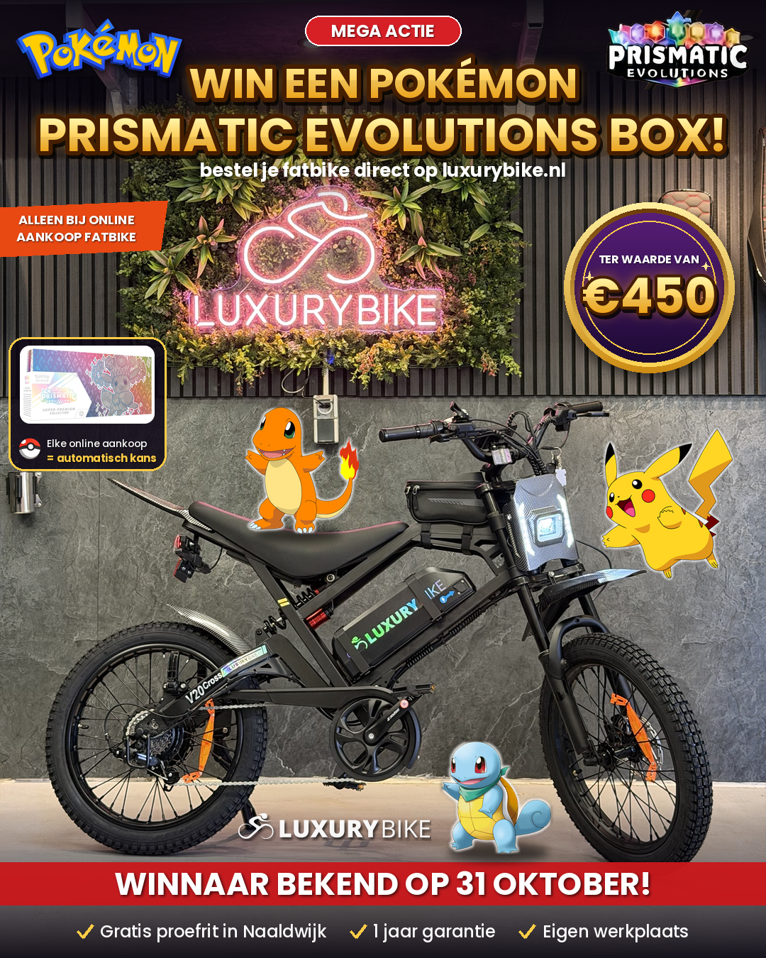Luxury Bike Herfst Deals, fatbikes vanaf 599 euro, direct leverbaar